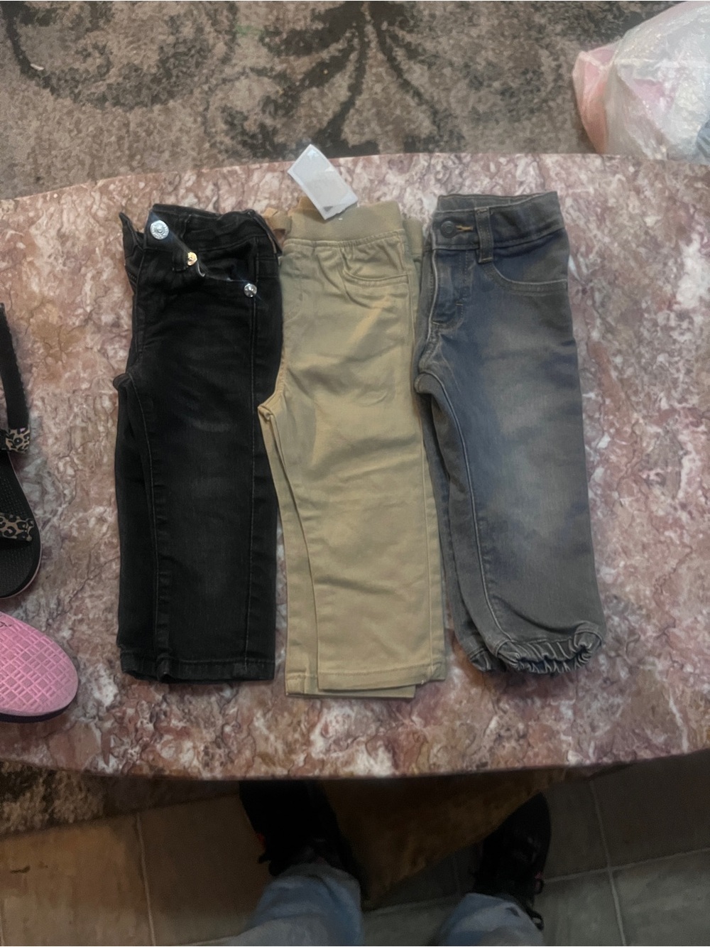 True Religion Kids Trio Pants - Black, Tan, Faded Blue